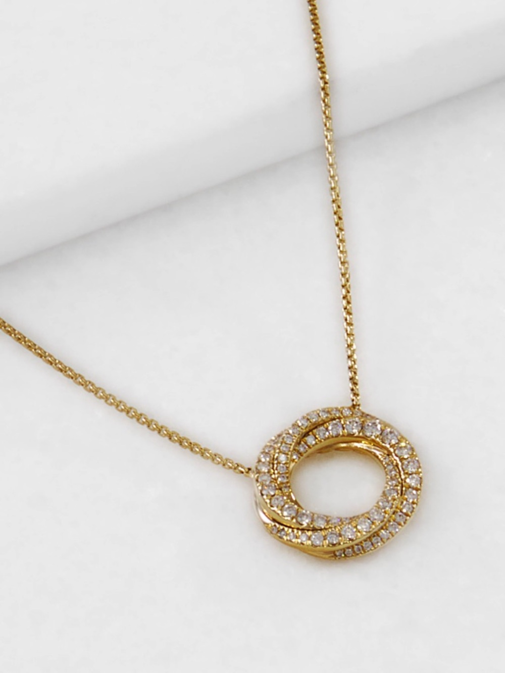 DAVID YURMAN PETITE PAVÉ CROSSOVER PENDANT NECKLACE
18K Yellow Gold & Diamonds - Picture 12 of 16